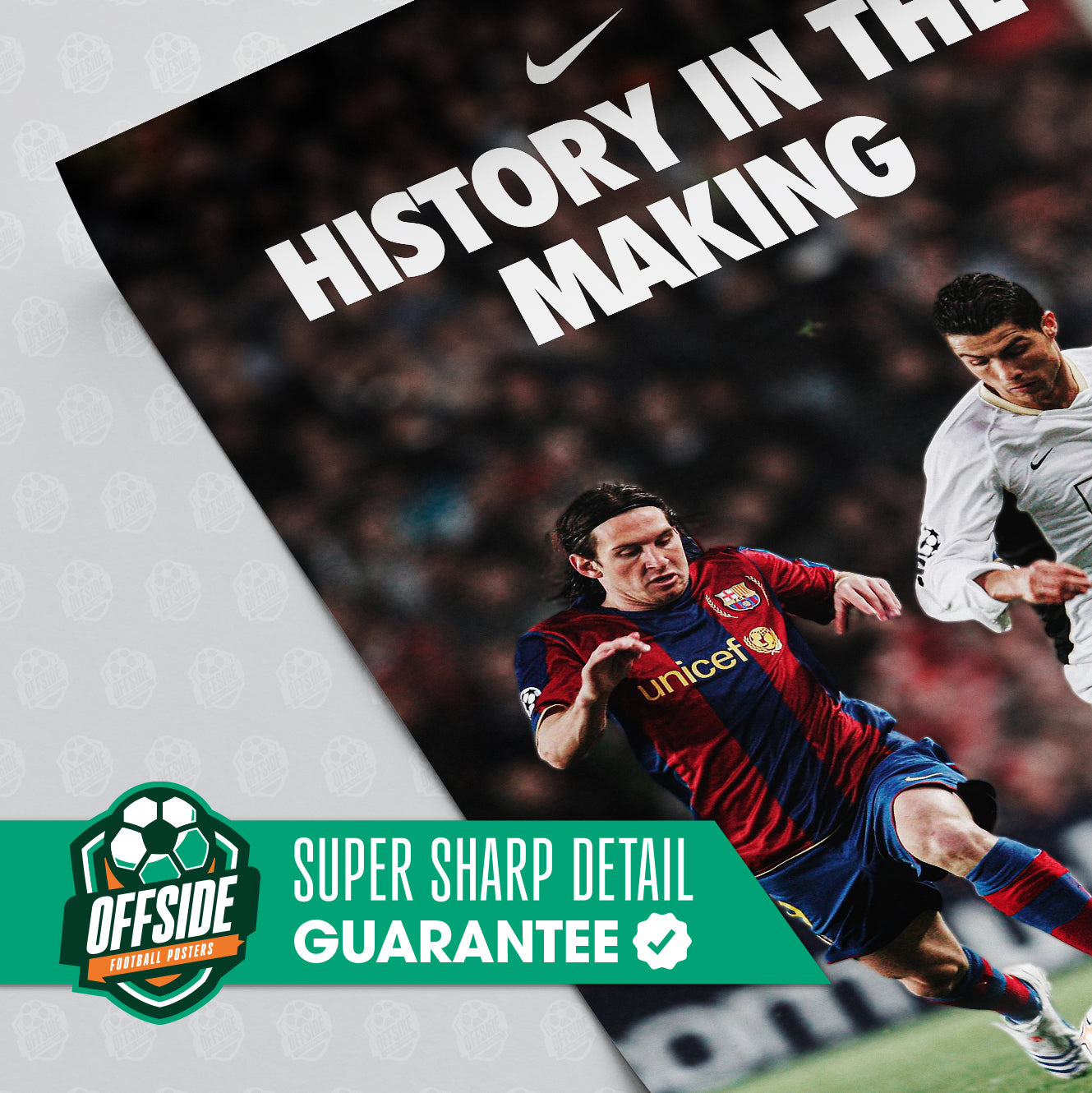 Messi & Ronaldo 'History In The Making' Poster