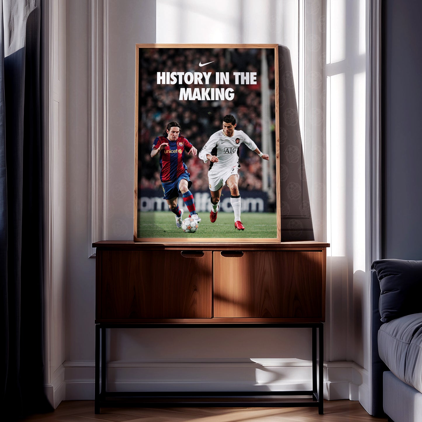 Messi & Ronaldo 'History In The Making' Poster