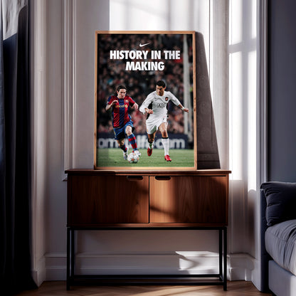 Messi & Ronaldo 'History In The Making' Poster