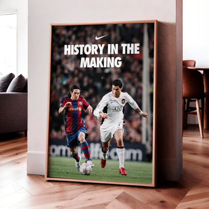 Messi & Ronaldo 'History In The Making' Poster