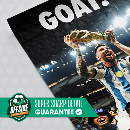 Lionel Messi 'GOAT' Poster