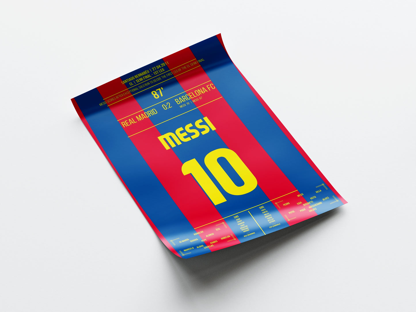 Lionel Messi 'UCL Semi Final Jersey' Poster