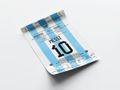 Lionel Messi 'World Cup Jersey' Poster