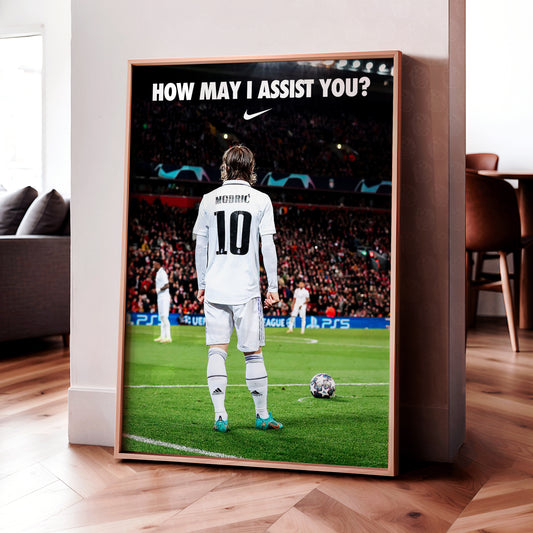 Luka Modric 'How May I Assist You?' Poster