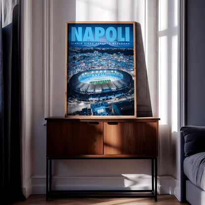 Napoli Stadium Poster