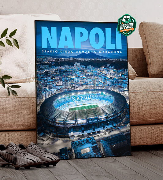 Napoli Stadium Poster