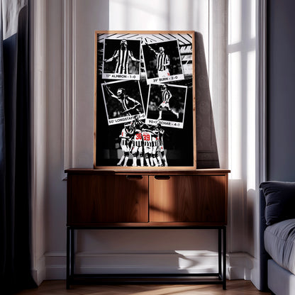 Newcastle United vs PSG Poster