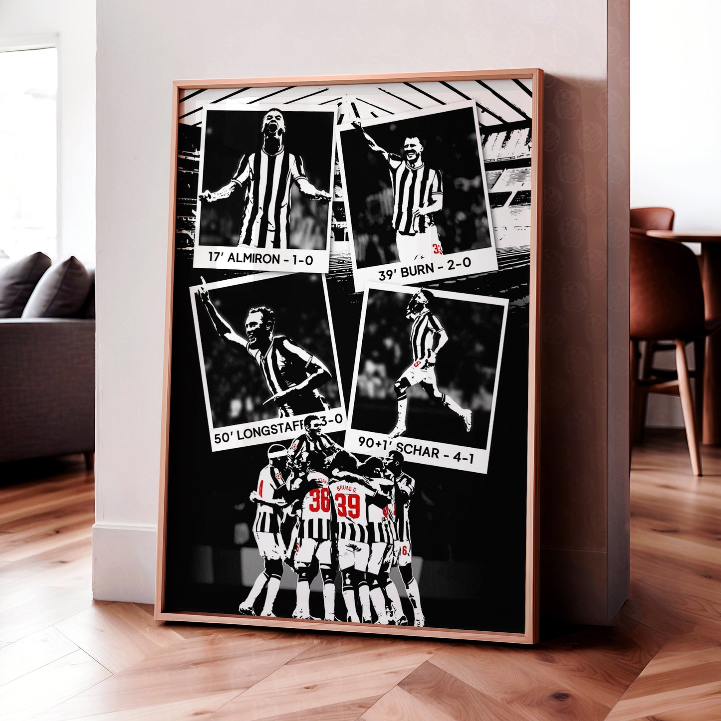 Newcastle United vs PSG Poster