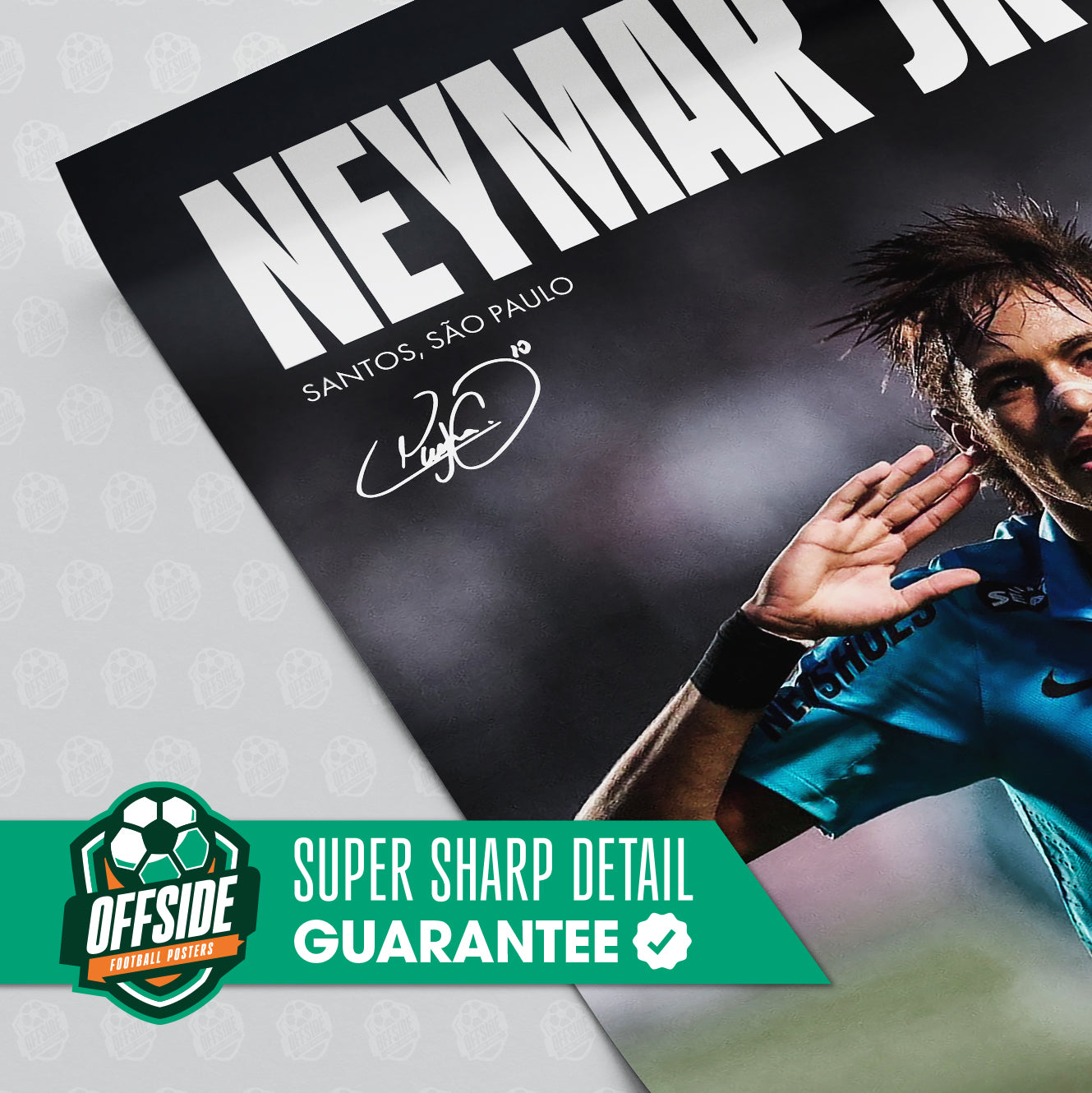 Neymar 'Santos' Poster