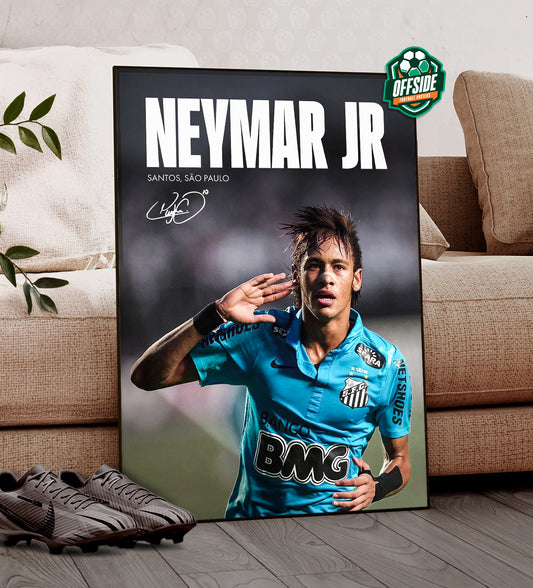 Neymar 'Santos' Poster