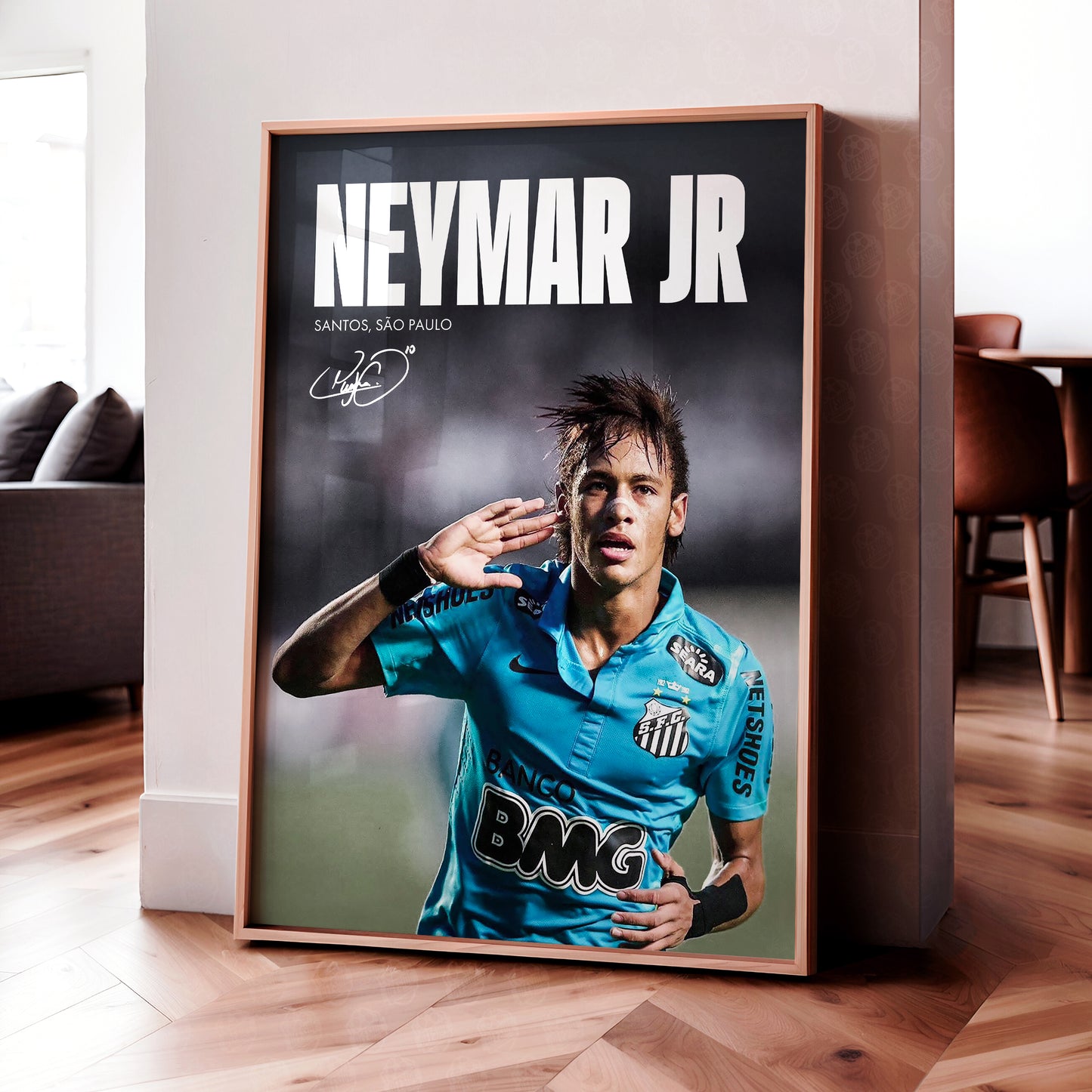 Neymar 'Santos' Poster