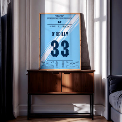 Nico O'Reilly 'EFL Cup Final Jersey' Poster