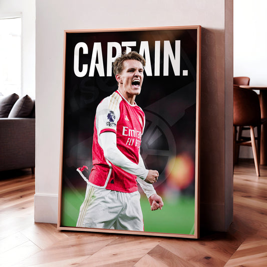 Martin Odegaard 'Captain' Poster