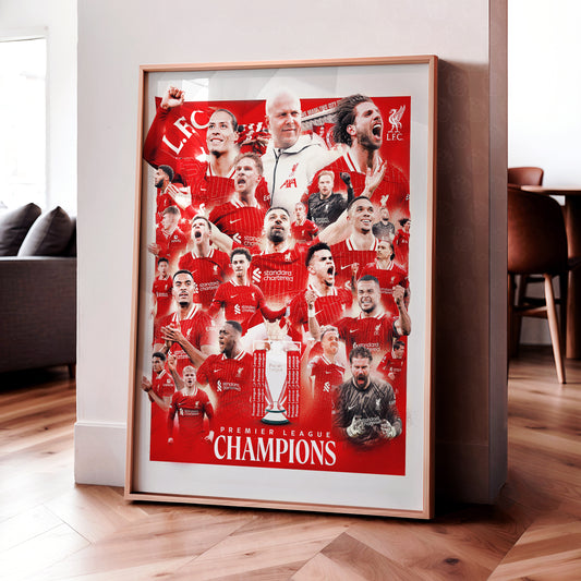 Liverpool 'Premier League Champions 24/25' Poster