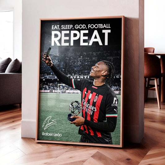 Rafael Leao 'Repeat' Poster