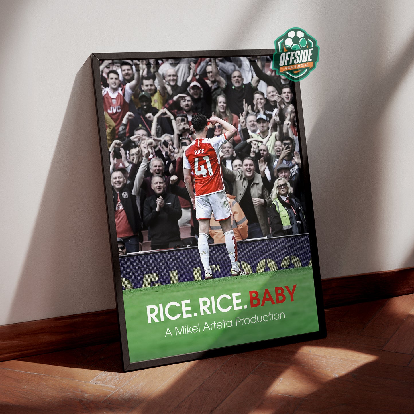Declan Rice 'Rice.Rice.Baby' Poster – Offside Posters