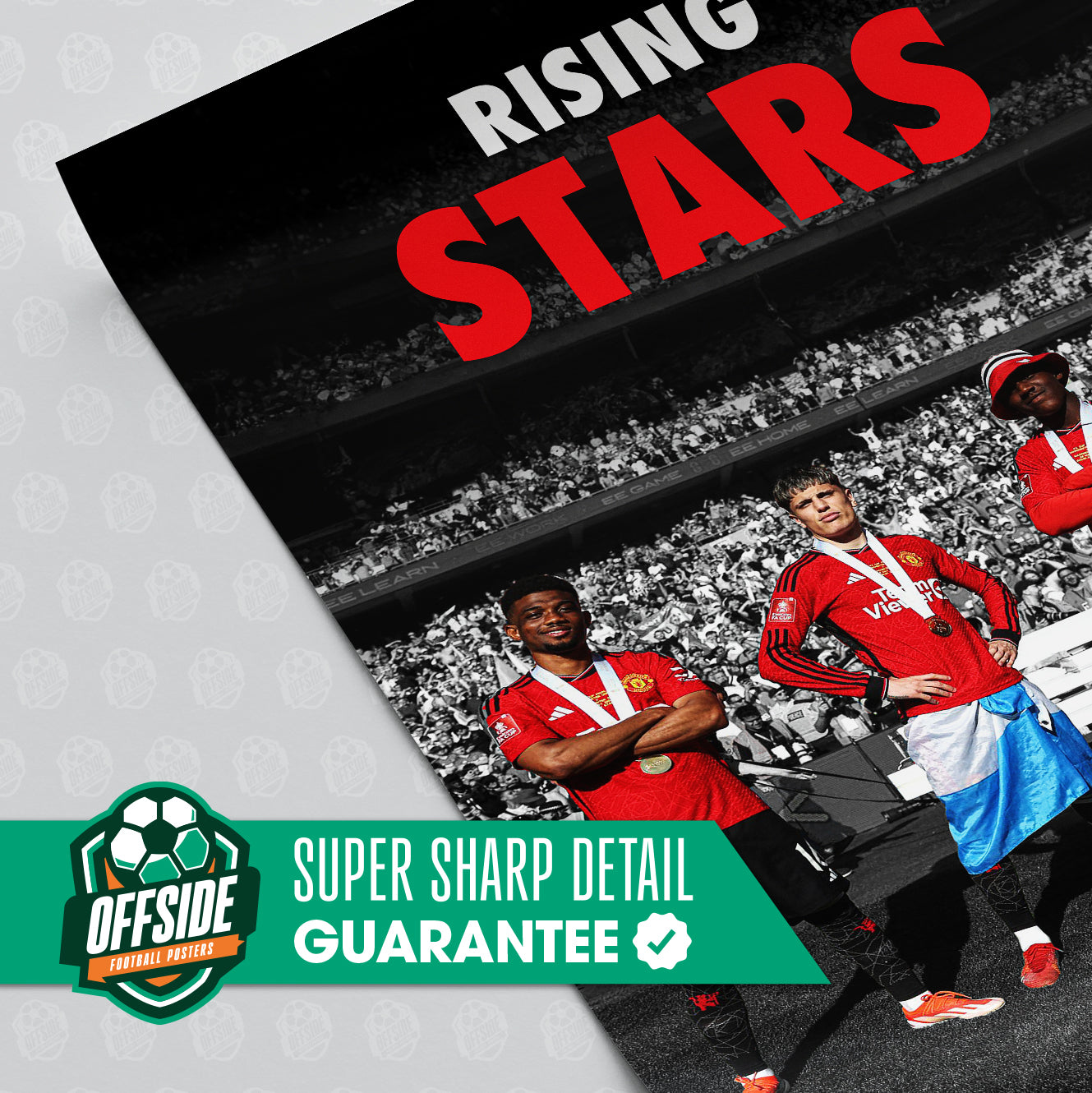 Manchester United 'Rising Stars' Poster