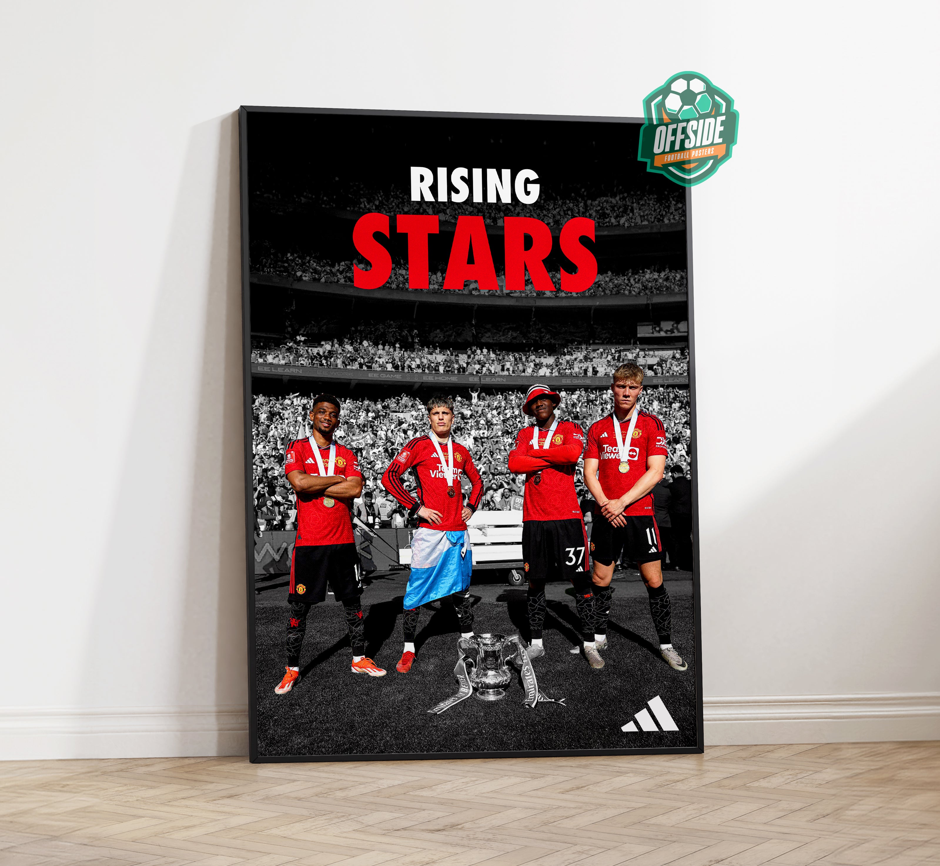 Manchester United 'Rising Stars' Poster – Offside Posters