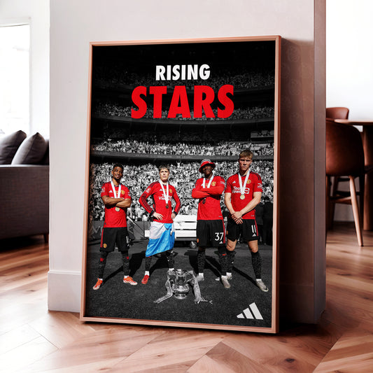 Manchester United 'Rising Stars' Poster