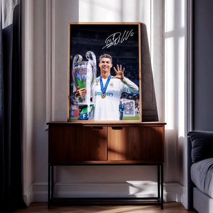 Cristiano Ronaldo '5x' Poster