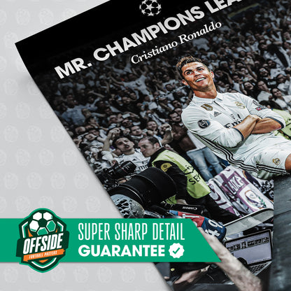 Cristiano Ronaldo 'Mr Champions League' Poster
