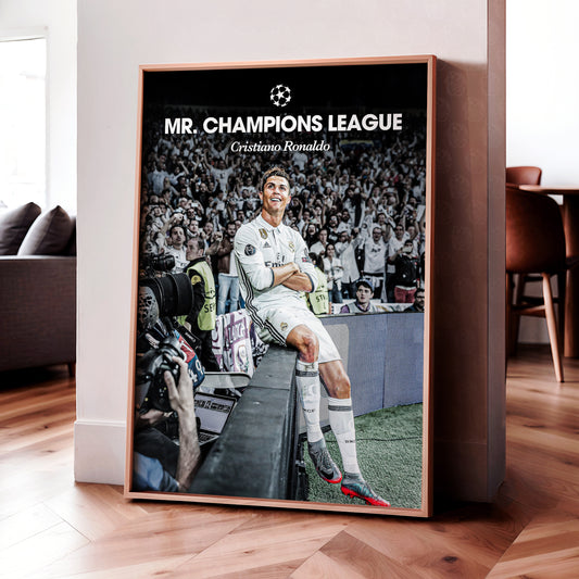 Cristiano Ronaldo 'Mr Champions League' Poster