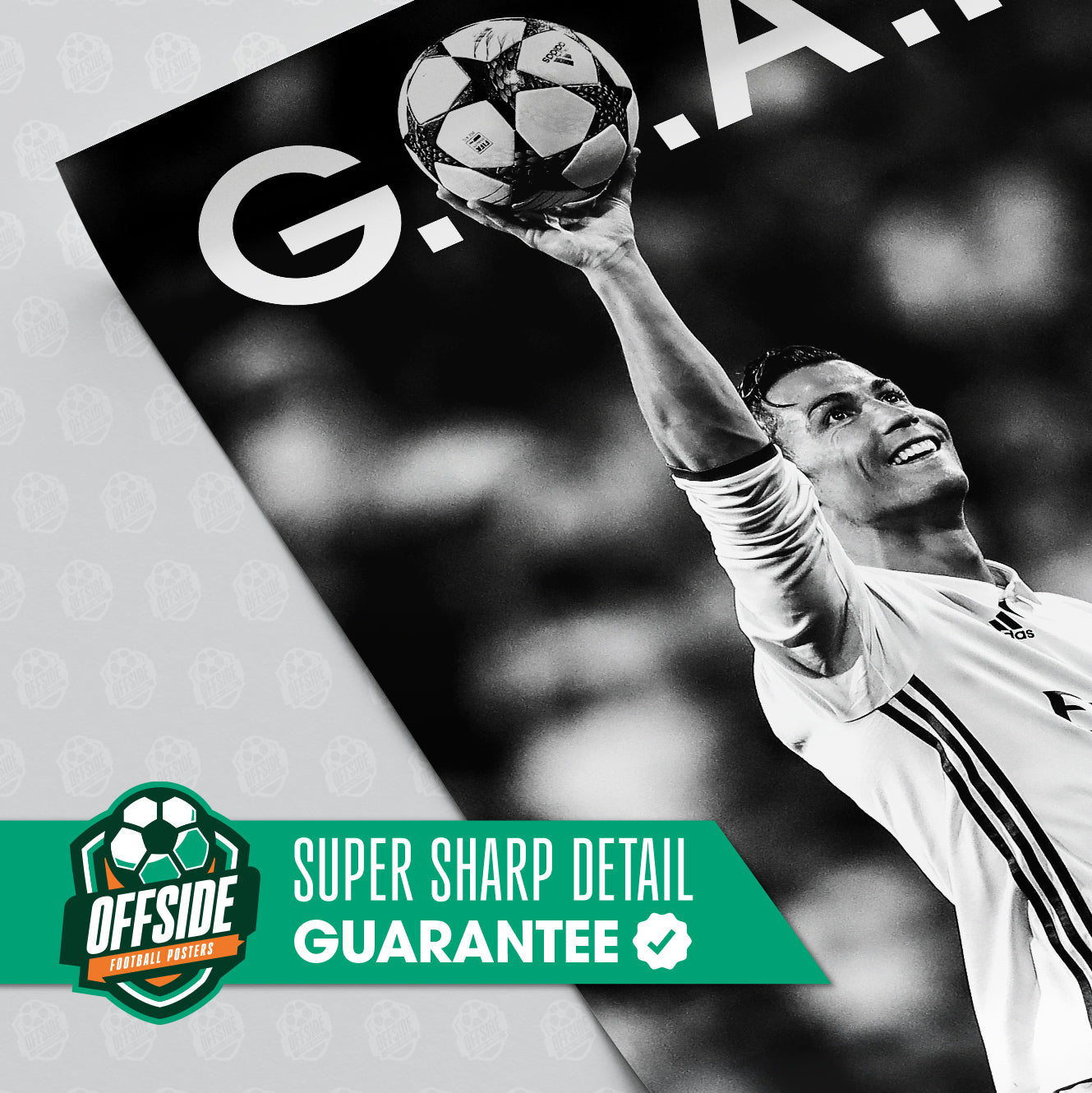 Cristiano Ronaldo 'GOAT' Poster