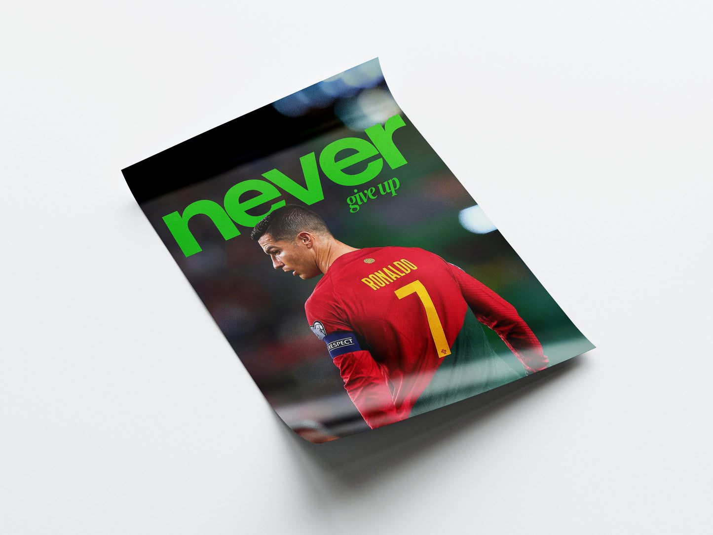 Cristiano Ronaldo 'Never Give Up' Poster