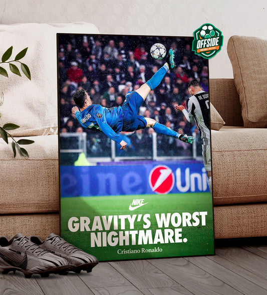 Cristiano Ronaldo 'Gravity's Worst Nightmare' Poster