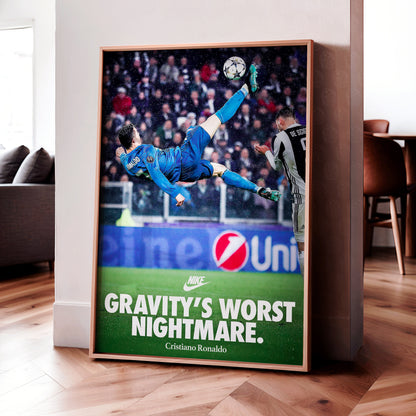 Cristiano Ronaldo 'Gravity's Worst Nightmare' Poster