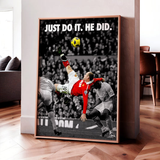Wayne Rooney Bicycle Kick Poster