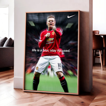 Wayne Rooney 'Life Is A Blur' Poster