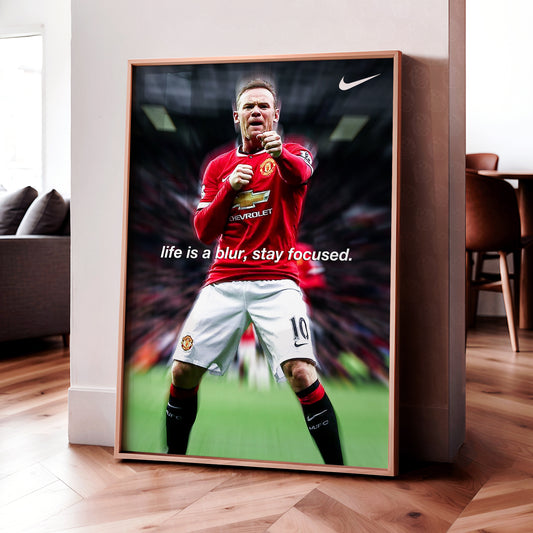Wayne Rooney 'Life Is A Blur' Poster