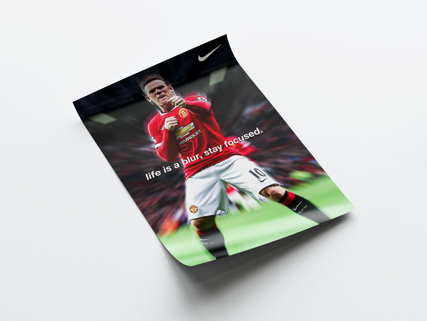 Wayne Rooney 'Life Is A Blur' Poster