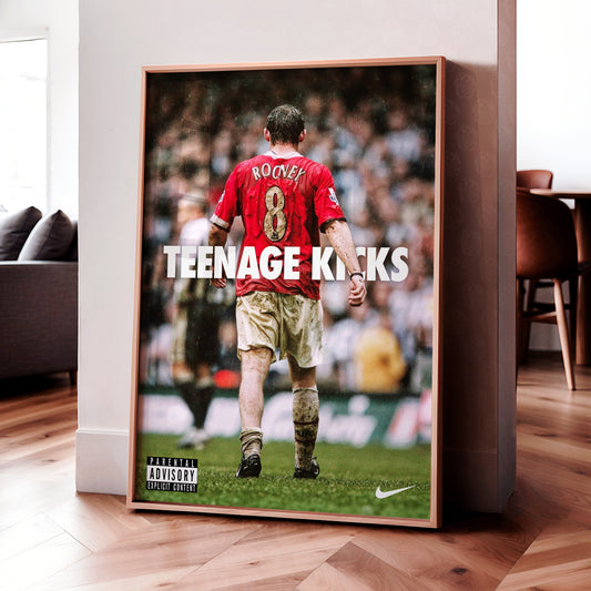 Wayne Rooney 'Teenage Kicks' Poster