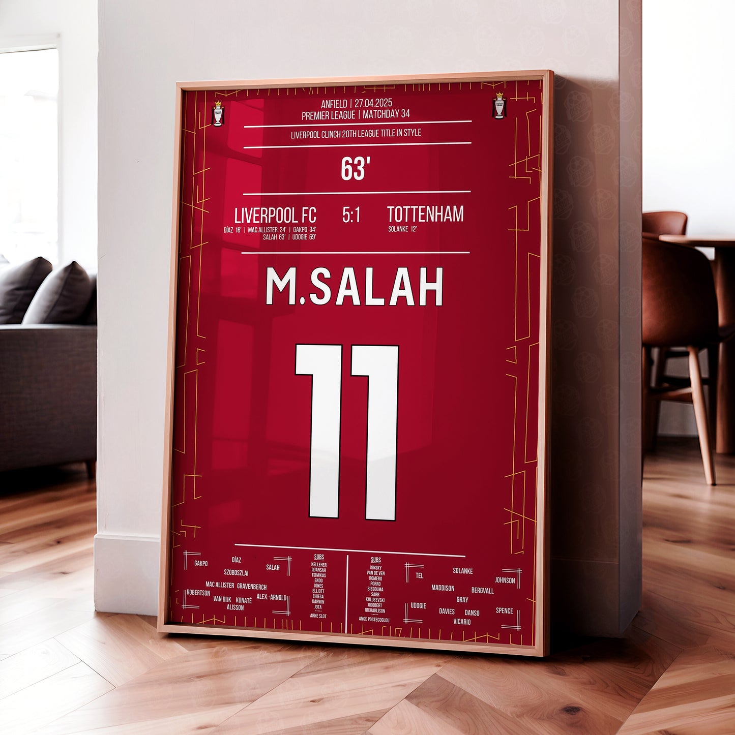 Mo Salah 'EPL Jersey' Poster