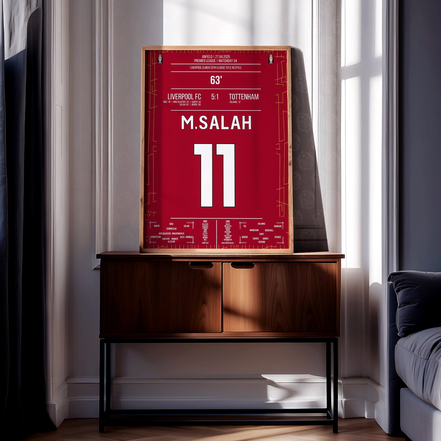 Mo Salah 'EPL Jersey' Poster