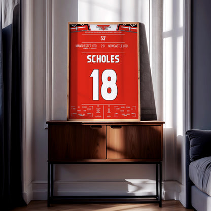 Paul Scholes 'FA Cup Jersey' Poster