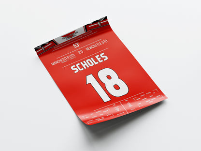 Paul Scholes 'FA Cup Jersey' Poster