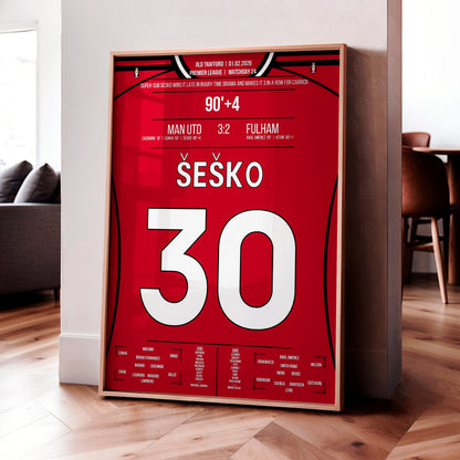 Benjamin Sesko 'EPL Jersey' Poster