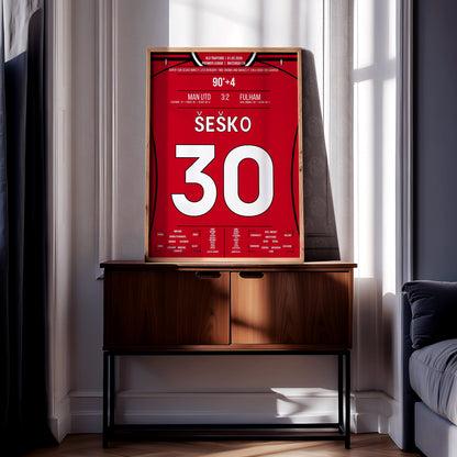 Benjamin Sesko 'EPL Jersey' Poster