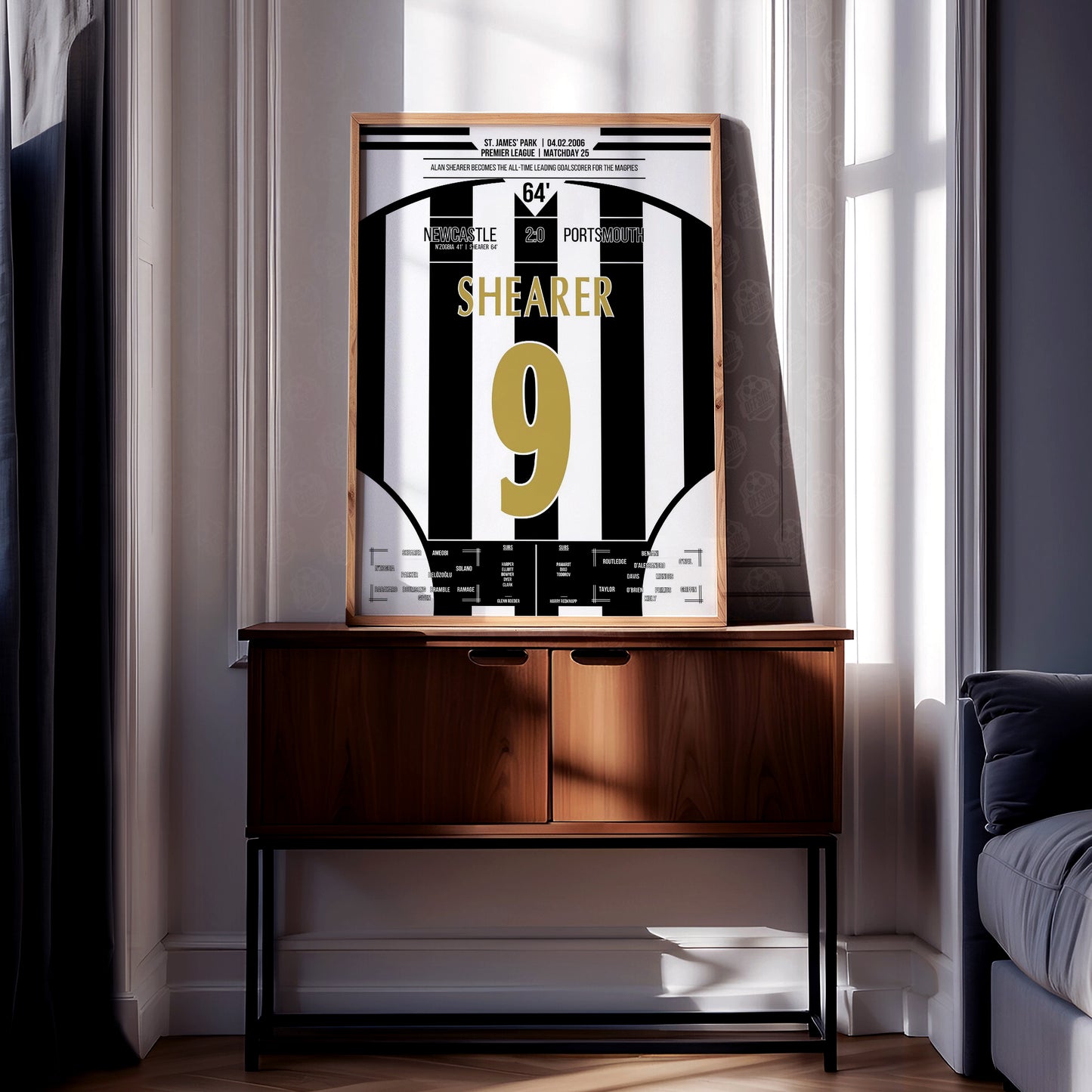 Alan Shearer 'All Time Scorer Jersey' Poster
