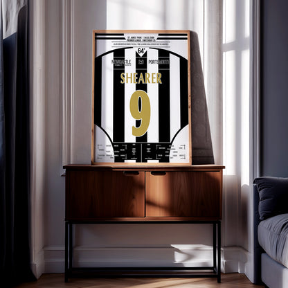 Alan Shearer 'All Time Scorer Jersey' Poster