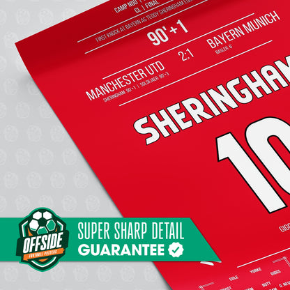 Teddy Sheringham 'UCL Final Jersey' Poster