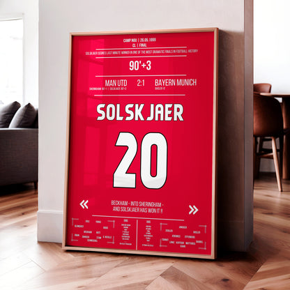 Ole Gunnar Solskjaer 'UCL Final Jersey' Poster