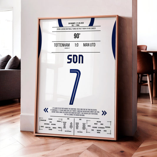 Son Heung-min 'UEL Final Jersey' Poster