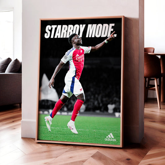Bukayo Saka 'Starboy Mode' Poster