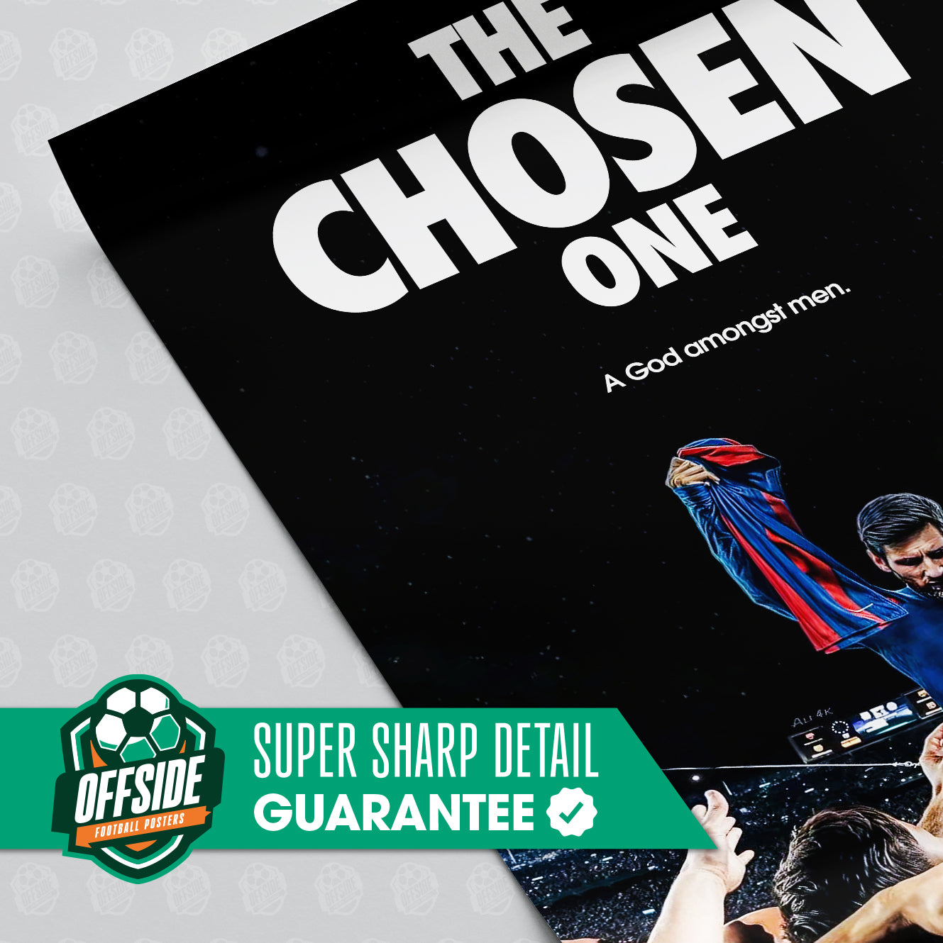 Lionel Messi 'God Amongst Men' Poster