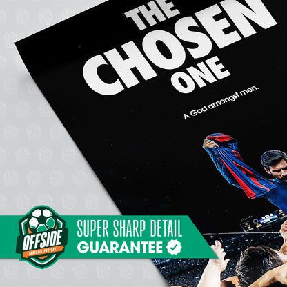 Lionel Messi 'God Amongst Men' Poster