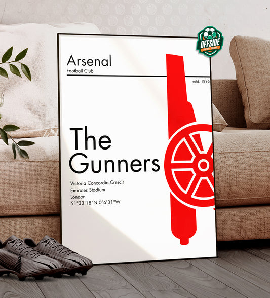 Arsenal 'The Gunners' Poster